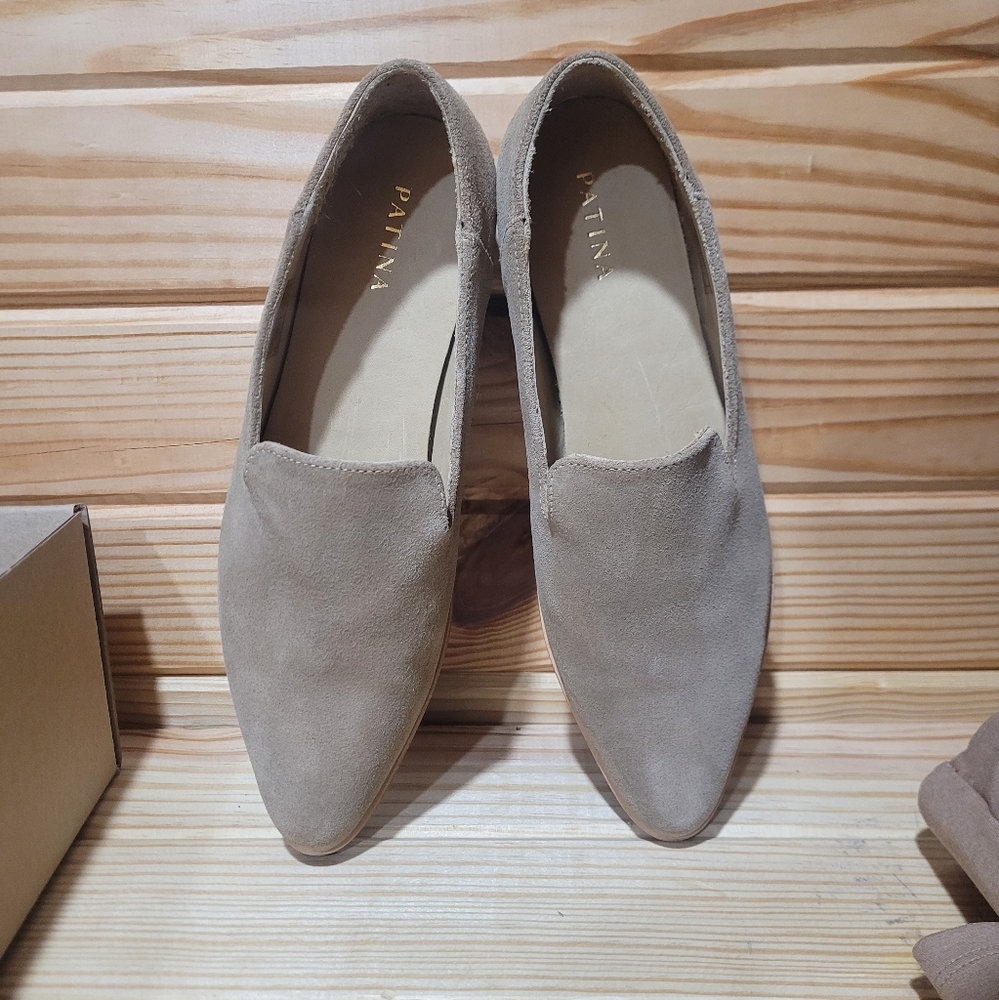 Patina Portland Leather Brand Pointed Flats